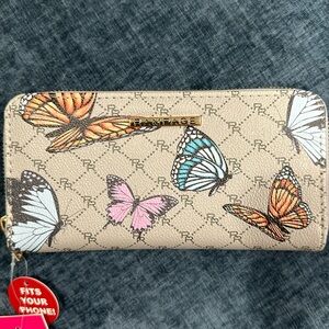 Butterfly zip wallet